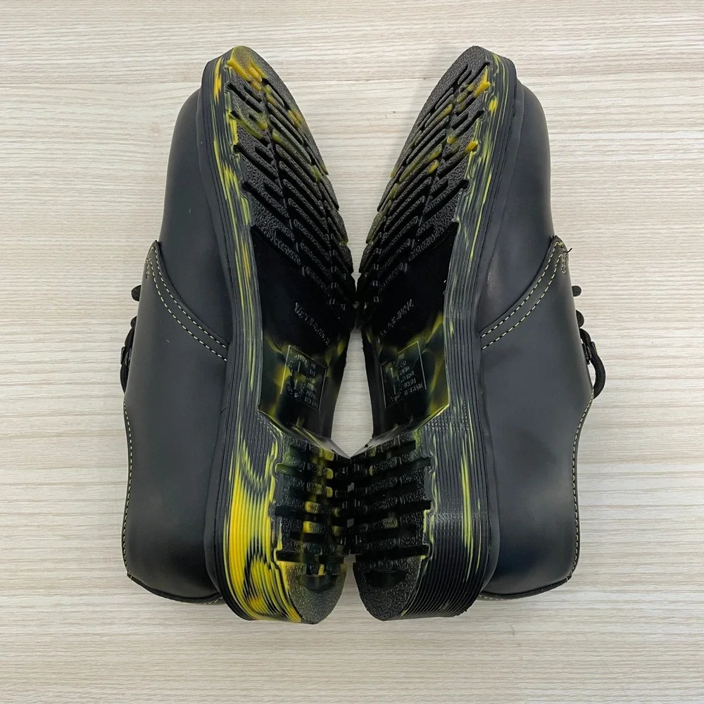 Dr. Martens 1461 Marbled Sole Black Leather Oxford Shoes Women's Size 5 (EU 36) - Picture 6 of 9